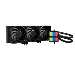 Водяное охлаждение для процессора/ Water Cooling System be quiet! SILENT LOOP 3 360mm (350W, 360mm, Black, ARGB/ Fans: 3x120mm, 76.7CFM, 38.8dBA, 2500RPM/ Pump 3500RPM, Rad thickness 27mm/ S: 1851, 1700, 1200, 115X, AM5, AM4, TR5, TR4)