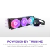 Система жидкостного охлаждения для ПК/ Water Cooling System NZXT Kraken Elite 420 RGB (350W, 420mm, LED temp., Black/ Fans: 3x140mm, 98.61CFM, 34.5dBA, 2000RPM/ Pump height 65mm, 2800RPM, Rad thickness 27mm/ S: 1851, 1700, 1200, 115X, AM5, AM4)