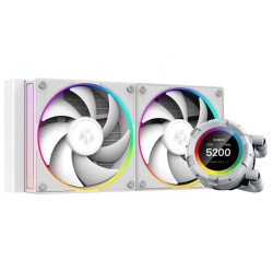 Вентилятор ID-Cooling SL240 WHITE  /LCD SCREEN /300W /all Intel /all AMD