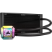 Система жидкостного охлаждения/ Water Cooling System Corsair iCUE H100i ELITE CAPELLIX XT (240mm, Black, RGB/ Fans: 2x120mm, 65.57CFM, 34.1dBA, 2100RPM/ S: 1851, 1700, 1200, 115x, 2011, 2066, AM5, AM4)