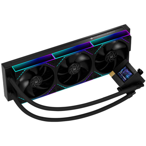 Система жидкостного охлаждения/ Water Cooling System Thermalright Core Matrix 360 Vision (360mm, LED, Black, ARGB/ Fans: 3x120mm, 68.9CFM, 28.2dBA, 2000RPM/ Pump height 64.4mm, Rad thickness 27mm/ S: 1700, 1200, 1851, 115X, AM5, AM4)