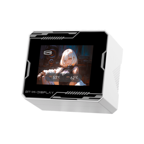 Система охлаждения/ Water Cooling System PCCooler GT360M ARGB Display WH (300W, 360mm, LED temp., White, ARGB/ Fans: 3x120mm, 75.8CFM, 33.7dBA, 2200RPM/ Pump height 85mm, 15dBA, 2600RPM, Rad thickness 27mm/ S: 1851, 1700, 1200, 115X, AM5, AM4)