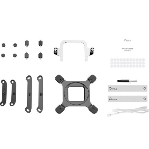 Система жидкостного охлаждения/ Water Cooling System Ocypus Iota L36 WH (300W, 360mm, White, ARGB Pump, Fans: 3x120mm, 77CFM, 2000RPM/ Pump height 65mm, 27dBA, 3100RPM, Rad thickness 27mm/ S: 1851, 1700, 1200, 115X, AM5, AM4)
