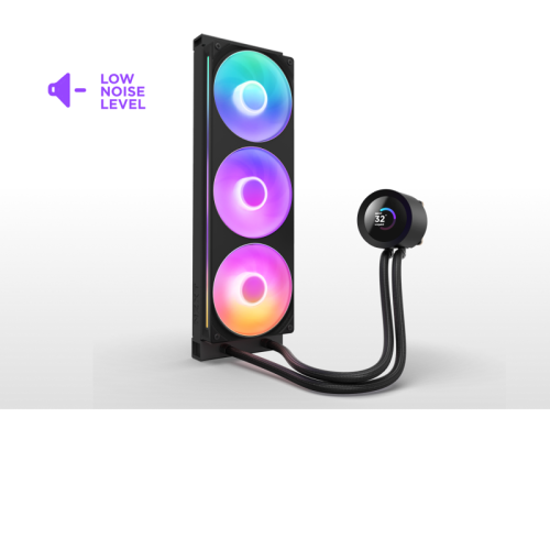 Система жидкостного охлаждения для ПК/ Water Cooling System NZXT Kraken Plus 360 RGB V2 (260W, 360mm, LED temp., Black, RGB/ Fans: 3x120mm, 75.05CFM, 31.9dBA, 2400RPM/ Pump height 55.97mm, 2800RPM, Rad thickness 27mm/ S: 1851, 1700, 1200, 115X, AM5, AM4) Система жидкостного охлаждения для ПК/ Water Cooling System NZXT Kraken Plus 360 RGB V2 (260W, 360mm, LED temp., Black, RGB/ Fans: 3x120mm, 75.05CFM, 31.9dBA, 2400RPM/ Pump height 55.97mm, 2800RPM, Rad thickness 27mm/ S: 1851, 1700, 1200, 115X, AM5, AM4)