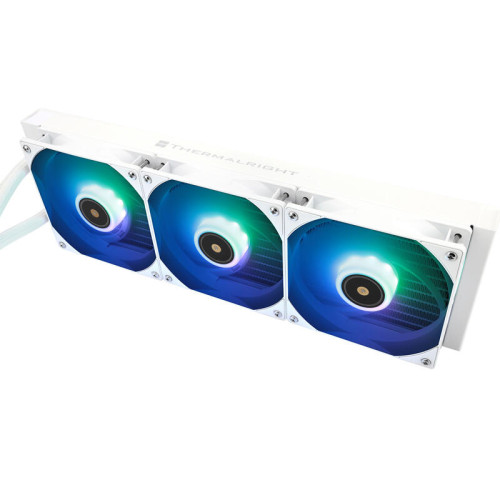 Система жидкостного охлаждения/ Water Cooling System Thermalright Core Vision 360 (360mm, LED, White, ARGB/ Fans: 3x120mm, 72.37CFM, 27.7dBA, 2000RPM/ Pump height 66mm, Rad thickness 27mm/ S: 1700, 1200, 1851, 115X, 2011, 2066, AM5, AM4) Система жидкостного охлаждения/ Water Cooling System Thermalright Core Vision 360 (360mm, LED, White, ARGB/ Fans: 3x120mm, 72.37CFM, 27.7dBA, 2000RPM/ Pump height 66mm, Rad thickness 27mm/ S: 1700, 1200, 1851, 115X, 2011, 2066, AM5, AM4)