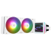 Водяное охлаждение для процессора/ Water Cooling System Thermalright Grand Vision 240 (240mm, LED, White, ARGB/ Fans: 2x120mm, 80.45CFM, 29.4dBA, 2150RPM/ Pump height 72.5mm, 6400RPM, Rad thickness 27mm/ S: 1700, 1200, 1851, 115X, 2011, 2066, AM5, AM4)