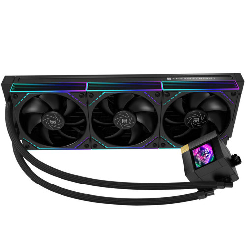 Система жидкостного охлаждения/ Water Cooling System Thermalright Core Matrix 360 Vision (360mm, LED, Black, ARGB/ Fans: 3x120mm, 68.9CFM, 28.2dBA, 2000RPM/ Pump height 64.4mm, Rad thickness 27mm/ S: 1700, 1200, 1851, 115X, AM5, AM4)