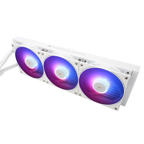 Водяное охлаждение для процессора/ Thermalright Frozen Warframe Pro 360 White Argb (360mm, White, ARGB/ Fans: 3x120mm, 70.84CFM, 29.8dBA, 2000RPM/ Pump height 60mm, 23dBA, 3000RPM, Rad thickness 27mm/ S: 1200, 1700, 1851, 2011, 2066, 115X, AM4, AM5)