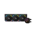 Водяное охлаждение для процессора/ Water Cooling System SAMA Q60 Black (360mm, LED temp., Black, ARGB/ Fans: 3x120mm, 86CFM, 30dBA, 2600RPM/ Pump height 64mm, 30dBA, 2800RPM, Rad thickness 27mm/ S: 1851, 1700, 1200, 20XX, 115X, AM5, AM4)
