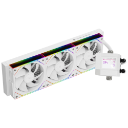Система жидкостного охлаждения/ Water Cooling System Thermalright Core Matrix 360 Vision (360mm, LED, White, ARGB/ Fans: 3x120mm, 68.9CFM, 28.2dBA, 2000RPM/ Pump height 64.4mm, Rad thickness 27mm/ S: 1700, 1200, 1851, 115X, AM5, AM4)