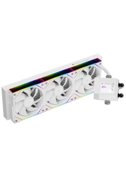 Система жидкостного охлаждения/ Water Cooling System Thermalright Core Matrix 360 Vision (360mm, LED, White, ARGB/ Fans: 3x120mm, 68.9CFM, 28.2dBA, 2000RPM/ Pump height 64.4mm, Rad thickness 27mm/ S: 1700, 1200, 1851, 115X, AM5, AM4)