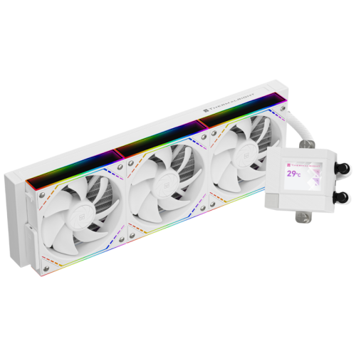 Система жидкостного охлаждения/ Water Cooling System Thermalright Core Matrix 360 Vision (360mm, LED, White, ARGB/ Fans: 3x120mm, 68.9CFM, 28.2dBA, 2000RPM/ Pump height 64.4mm, Rad thickness 27mm/ S: 1700, 1200, 1851, 115X, AM5, AM4)