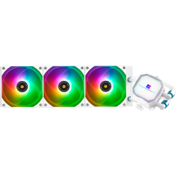 Система жидкостного охлаждения/ Система жидкостного охлаждения Thermalright Frozen Prism 360 White ARGB, радиатор 360 мм, 1850 об/мин, 27 дБА, PWM, белый, ARGB подсветка