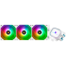 Система жидкостного охлаждения/ Система жидкостного охлаждения Thermalright Frozen Prism 360 White ARGB, радиатор 360 мм, 1850 об/мин, 27 дБА, PWM, белый, ARGB подсветка