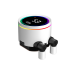 Система охлаждения/ Water Cooling System PCCooler DA360 Pro ARGB Digital WH (300W, 360mm, LED temp., White, ARGB/ Fans: 3x120mm, 75.8CFM, 33.7dBA, 2200RPM/ Pump height 57mm, 28dBA, 3000RPM, Rad thickness 27mm/ S: 1851, 1700, 1200, 20XX, 115X, AM5, AM4)