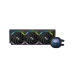 Водяное охлаждение для процессора/ Water Cooling System SAMA Q70 Black (360mm, LED temp., Black, ARGB/ Fans: 3x120mm, 86CFM, 30dBA, 2600RPM/ Pump height 64mm, 30dBA, 2800RPM, Rad thickness 27mm/ S: 1851, 1700, 1200, 20XX, 115X, AM5, AM4)