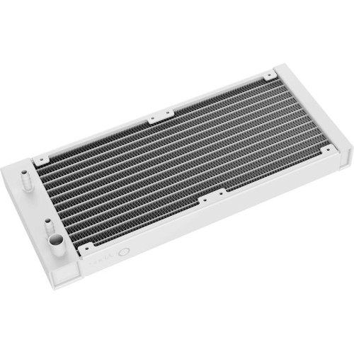 Система жидкостного охлаждения/ Water Cooling System Ocypus Iota L24 WH (280W, 240mm, LED temp, White, ARGB Pump, Fans: 2x120mm, 77CFM, 2000RPM/ Pump height 65mm, 27dBA, 3100RPM, Rad thickness 27mm/ S: 1851, 1700, 1200, 115X, AM5, AM4)