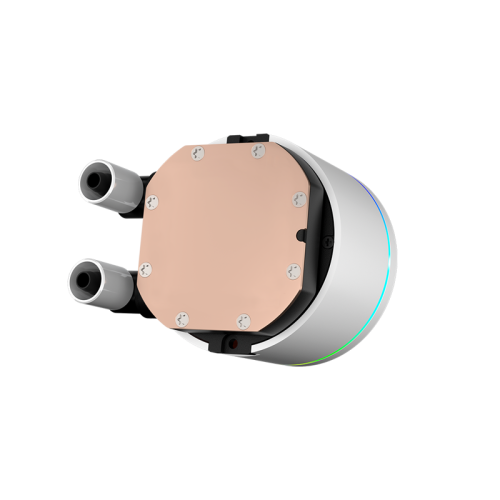 Система охлаждения/ Water Cooling System PCCooler DA360 Pro ARGB WH (300W, 360mm, White, ARGB/ Fans: 3x120mm, 75.8CFM, 33.7dBA, 2200RPM/ Pump height 57mm, 28dBA, 3000RPM, Rad thickness 27mm/ S: 1851, 1700, 1200, 20XX, 115X, AM5, AM4)