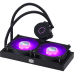 Система охлаждения/ Cooler Master MasterLiquid ML240L V2 RGB (210W, 240mm, RGB, fans: 2x120mm/62CFM/27dBa/1800rpm, 1700/1200/115X/2066/2011-V3/2011/AM5/AM4/AM3/AM3+/AM2/AM2+/FM2/FM2+/FM1)