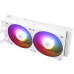 Водяное охлаждение для процессора/ Water Cooling System Thermalright Grand Vision 240 (240mm, LED, White, ARGB/ Fans: 2x120mm, 80.45CFM, 29.4dBA, 2150RPM/ Pump height 72.5mm, 6400RPM, Rad thickness 27mm/ S: 1700, 1200, 1851, 115X, 2011, 2066, AM5, AM4)