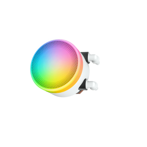 Водяное охлаждение для процессора/ Water Cooling System SAMA L40 White (240mm, White, ARGB/ Fans: 2x120mm, 82.79CFM, 29dBA, 2000RPM/ Pump height 52mm, 29dBA, 2500RPM, Rad thickness 27mm/ S: 1851, 1700, 1200, 20XX, 115X, AM5, AM4)