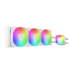 Система жидкостного охлаждения/ Water Cooling System Geometric Future Eskimo Pro 360 (240W, 360mm, ARGB, White/ Fans: 3x120mm, 80.81CFM, 34.2dBA, 2000RPM/ Pump height 54mm, 3200RPM, Rad thickness 27mm/ S: 1851, 1700, 1200, 115X, 2011, 2066, AM5, AM4)