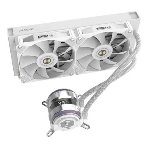 Жидкостная система охлаждения ALSEYE i240-W, Pump dimensions: L70*W70*H52.4 mm Pump speed: 3200RPM±10% Pump bearing: ceramic bearing Water bloack dimensions: 275*120*27mm Interlocking fan dimensions: 120*120*25mm Voltage: DC 12V Current: 0.2A±10% Fan spee