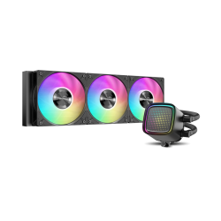 Водяное охлаждение для процессора/ Water Cooling System SAMA L50 240BK (290W, 240mm, Black, ARGB/ Fans: 2x120mm, 72.3CFM, 28dBA, 2200RPM/ Pump height 66mm, 3000RPM, Rad thickness 27mm/ S: 1851, 1700, 1200, 115X, AM5, AM4)
