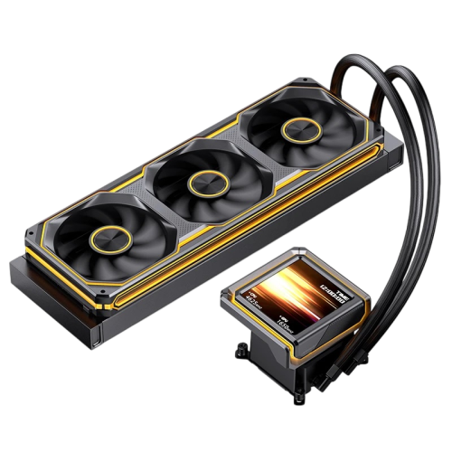 Система жидкостного охлаждения/ Water Cooling System JONSBO TX-360 Black (325W, 360mm, LED, Black, ARGB/ Fans: 3x120mm, 62.4CFM, 37.3dBA, 2400RPM/ Pump height 70.6mm, 5000RPM, Rad thickness 27mm/ S: 1851, 17XX, 1200, 115X, AM5, AM4)