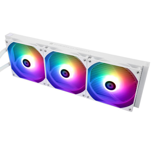 Водяное охлаждение для процессора/ Water Cooling System Thermalright Frozen Warframe 420 ARGB (420mm, LED, White, ARGB/ Fans: 3x140mm, 88.7CFM, 29.8dBA, 1750RPM/ Pump height 60mm, 23dBA, 3000RPM, Rad thickness 27mm/ S: 1851, 1700, 1200, 115X, 2011, 2066, 