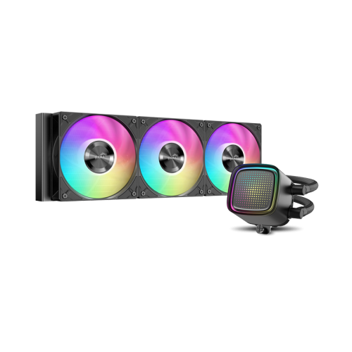Водяное охлаждение для процессора/ Water Cooling System SAMA L50 360BK (320W, 360mm, Black, ARGB/ Fans: 3x120mm, 72.3CFM, 28dBA, 2200RPM/ Pump height 65mm, 30dBA, 3000RPM, Rad thickness 27mm/ S: 1851, 1700, 1200, 115X, AM5, AM4)