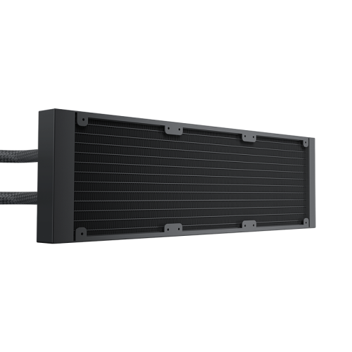 Система жидкостного охлаждения/ Water Cooling System Geometric Future Eskimo Pro 420 (300W, 420mm, ARGB, Black/ Fans: 3x140mm, 91.15CFM, 34.0dBA, 2400RPM/ Pump height 54mm, 3500RPM, Rad thickness 27mm/ S: 1851, 1700, 1200, 115X, 2011, 2066, AM5, AM4)
