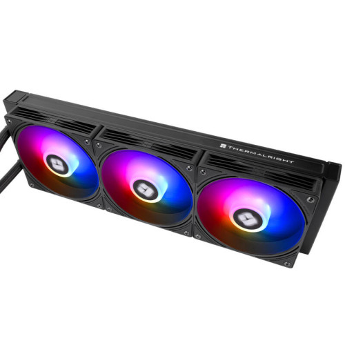 Система жидкостного охлаждения/ Water Cooling System Thermalright Aqua Elite 360 V6 (360mm, Black, ARGB/ Fans: 3x120mm, 70.84CFM, 29.8dBA, 2000RPM/ Pump height 53.5mm, 2800RPM, Rad thickness 27mm/ S: 1700, 1200, 1851, 115X, AM5, AM4)