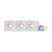 Система жидкостного охлаждения/ Water Cooling System Geometric Future Eskimo Pro 420 (300W, 420mm, ARGB, White/ Fans: 3x140mm, 91.15CFM, 34.0dBA, 2400RPM/ Pump height 54mm, 3500RPM, Rad thickness 27mm/ S: 1851, 1700, 1200, 115X, 2011, 2066, AM5, AM4)