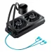 Система жидкостного охлаждения/ Water Cooling System JONSBO TH-240 Black (260W, 240mm, LED temp., Black, ARGB/ Fans: 2x120mm, 62.4CFM, 37.3dBA, 2400RPM/ Pump height 72mm, 30dBA, 2400RPM, Rad thickness 27mm/ S: 1851, 1700, 1200, 115X, AM5, AM4)