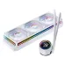 Система жидкостного охлаждения/ Water Cooling System JONSBO TH-360 White (300W, 360mm, LED temp., White, ARGB/ Fans: 3x120mm, 62.4CFM, 37.3dBA, 2400RPM/ Pump height 72mm, 30dBA, 2400RPM, Rad thickness 27mm/ S: 1851, 1700, 1200, 115X, AM5, AM4)