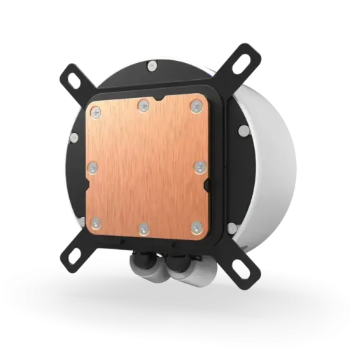 Система жидкостного охлаждения для ПК/ Water Cooling System NZXT Kraken Elite 280 RGB (250W, 280mm, LED temp., White/ Fans: 2x140mm, 98.61CFM, 34.5dBA, 2000RPM/ Pump height 65mm, 2800RPM, Rad thickness 27mm/ S: 1851, 1700, 1200, 115X, AM5, AM4)
