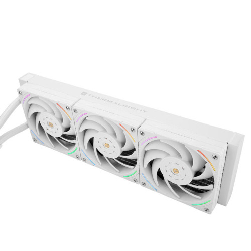 Водяное охлаждение для процессора/ Water Cooling System Thermalright Mjolnir Vision 360 (360mm, LED, White, ARGB/ Fans: 3x120mm, 69CFM, 27dBA, 2150RPM/ Pump height 65mm, Rad thickness 27mm/ S: 1700, 1200, 1851, 115X, 2011, 2066, AM5, AM4)