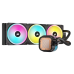 Система жидкостного охлаждения/ Water Cooling System Corsair iCUE LINK H150i RGB (360mm, Black, RGB/ Fans: 3x120mm, 63.1CFM, 37dBA, 2400RPM/Rad thickness 27mm/ S: 1851, 1700, 1200, 115X, AM5, AM4)