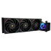 Система жидкостного охлаждения/ Water Cooling System Thermalright Elite Vision 360 (360mm, LED, Black, ARGB/ Fans: 3x120mm, 69CFM, 27dBA, 2150RPM/ Pump height 63mm, Rad thickness 27mm/ S: 1700, 1200, 1851, 115X, 2011, 2066, AM5, AM4)