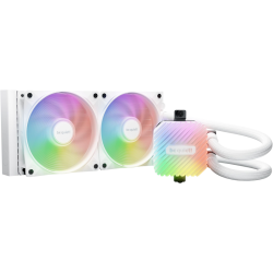 Водяное охлаждение для процессора/ Water Cooling System be quiet! LIGHT LOOP 240mm white (250W, 240mm, White, ARGB/ Fans: 2x120mm, 61.8CFM, 34.9dBA, 2100RPM/ Pump 2900RPM, Rad thickness 27mm/ S: 1851, 1700, 1200, 115X, AM5, AM4)