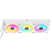 Система жидкостного охлаждения/ Water Cooling System Corsair iCUE LINK H150i RGB (360mm, White, RGB/ Fans: 3x120mm, 63.1CFM, 37dBA, 2400RPM/Rad thickness 27mm/ S: 1851, 1700, 1200, 115X, AM5, AM4)