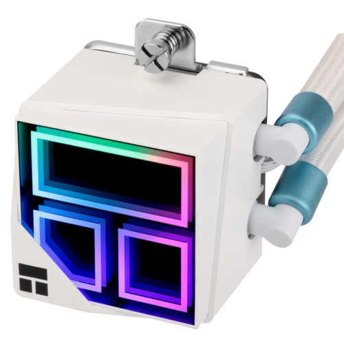 Водяное охлаждение для процессора/ Water Cooling System Thermalright Frozen Infinity 360 (360mm, White, ARGB/ Fans: 3x120mm, 68.9CFM, 28.2dBA, 2000RPM/ Pump height 60mm, Rad thickness 27mm/ S: 1700, 1200, 1851, 115X, 2011, 2066, AM5, AM4)