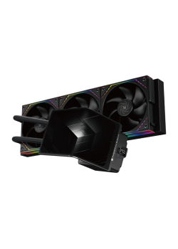 Система жидкостного охлаждения/ Water Cooling System Thermalright Levita Vision 360 (360mm, LED, Black, ARGB/ Fans: 3x120mm, 68.9CFM, 28.2dBA, 2000RPM/ Pump height 98mm, 3000RPM, Rad thickness 27mm/ S: 1700, 1200, 1851, 115X, 2011, 2066, AM5, AM4)