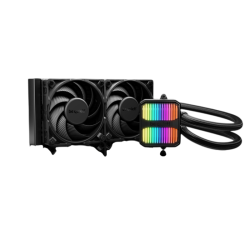 Водяное охлаждение для процессора/ Water Cooling System be quiet! SILENT LOOP 3 240mm (250W, 240mm, Black, ARGB/ Fans: 2x120mm, 76.7CFM, 36.9dBA, 2500RPM/ Pump 3500RPM, Rad thickness 27mm/ S: 1851, 1700, 1200, 115X, AM5, AM4)