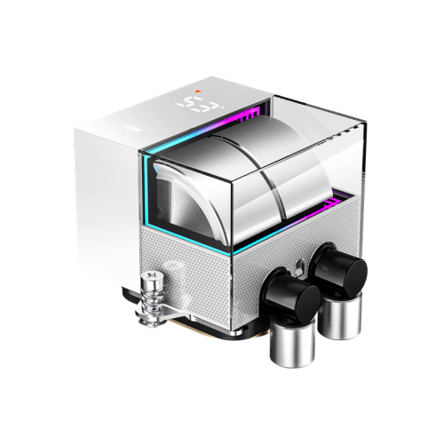 Система охлаждения/ Water Cooling System PCCooler DS360 Pro Digital WH (310W, 360mm, LED temp., White, Fans: 3x120mm, 66CFM, 34.3dBA, 2200RPM/ Pump height 85mm, 15dBA, 2600RPM, Rad thickness 27mm/ S: 1851, 1700, 1200, 115X, 20XX, AM5, AM4)