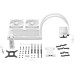 Водяное охлаждение для процессора/ Water Cooling System be quiet! LIGHT LOOP 240mm white (250W, 240mm, White, ARGB/ Fans: 2x120mm, 61.8CFM, 34.9dBA, 2100RPM/ Pump 2900RPM, Rad thickness 27mm/ S: 1851, 1700, 1200, 115X, AM5, AM4)