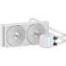 Система жидкостного охлаждения/ Water Cooling System Ocypus Iota L24 WH (280W, 240mm, LED temp, White, ARGB Pump, Fans: 2x120mm, 77CFM, 2000RPM/ Pump height 65mm, 27dBA, 3100RPM, Rad thickness 27mm/ S: 1851, 1700, 1200, 115X, AM5, AM4)