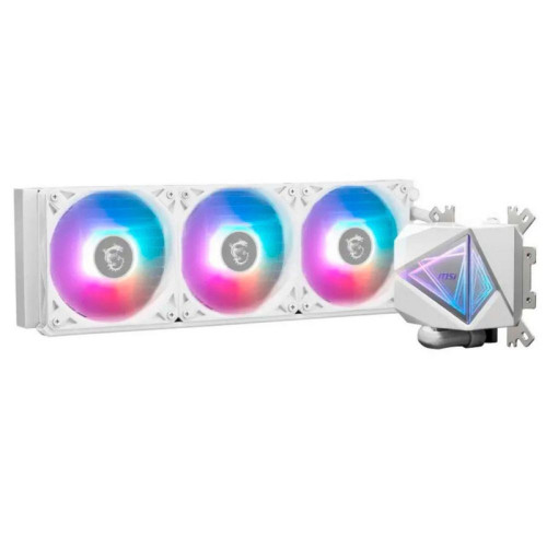 Жидкостная система охлаждения MSI MAG CORELIQUID I360 WHITE 3x ARGB Gen2 Fan, ARGB Gen2 Block, Color Box Жидкостная система охлаждения MSI MAG CORELIQUID I360 WHITE 3x ARGB Gen2 Fan, ARGB Gen2 Block, Color Box