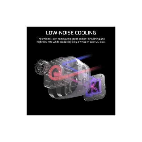 Система жидкостного охлаждения/ Water Cooling System Corsair NAUTILUS 240 ARGB (240mm, Black, ARGB/ Fans: 2x120mm, 74.37CFM, 34dBA, 2100RPM/ S: 1851, 1700, AM5, AM4)